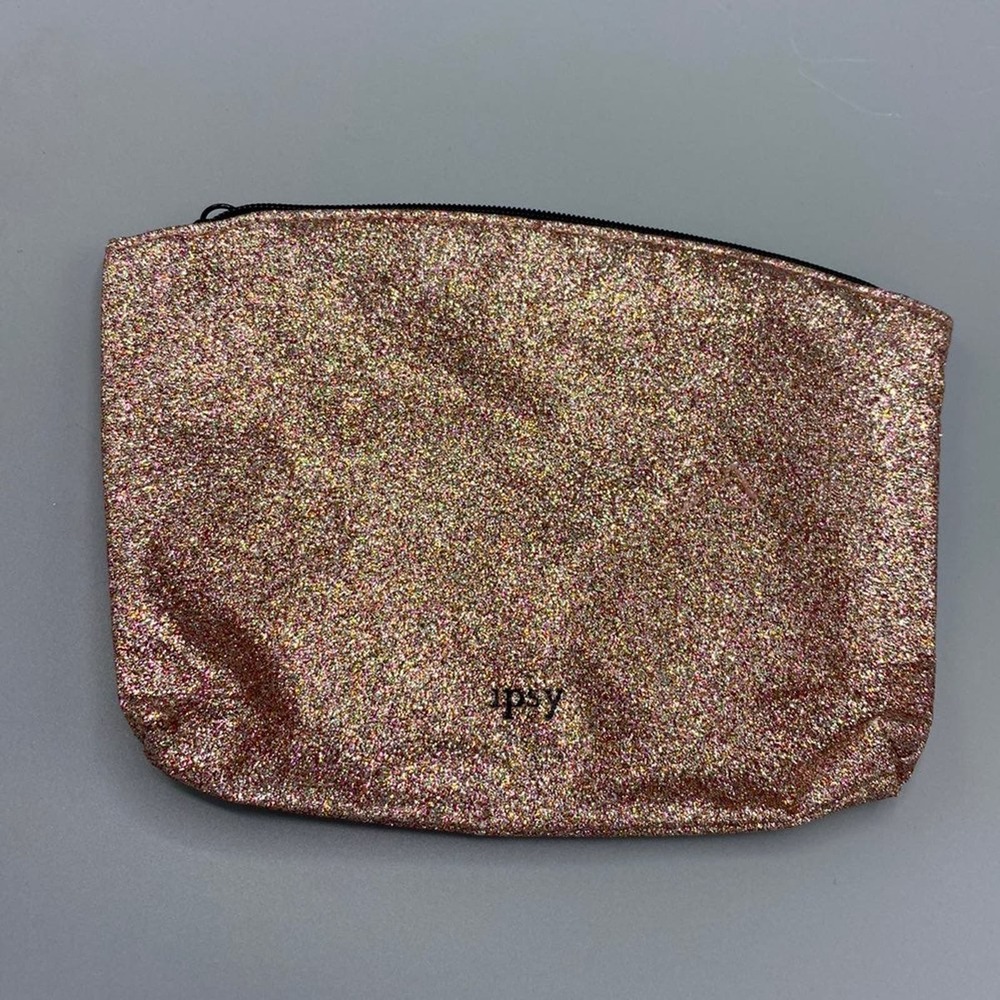 Ipsy Makeup Cosmetics Bag Pink Shimmer